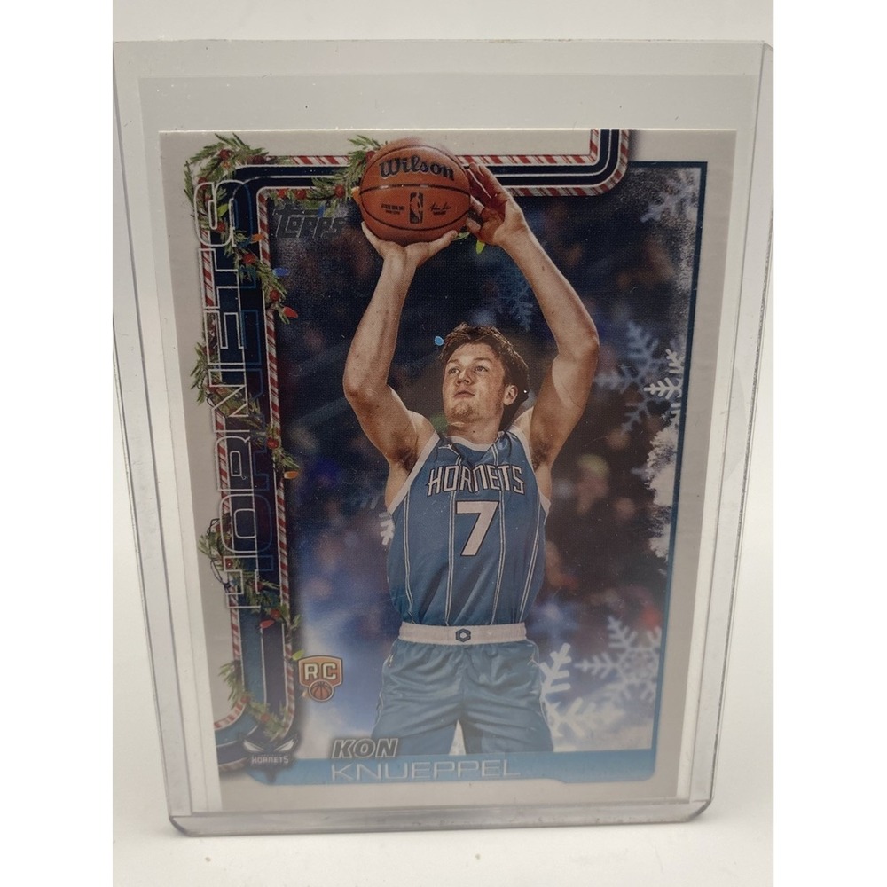 Kon Knueppel 2024-25 Topps Holiday Rookie RC Charlotte Hornets H164